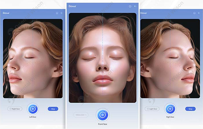 Al Intelligent skin analyzer machine