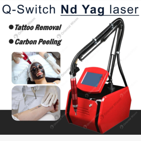 Przenośna laserowa maszyna do pielęgnacji skóry Q Switch ND YAG